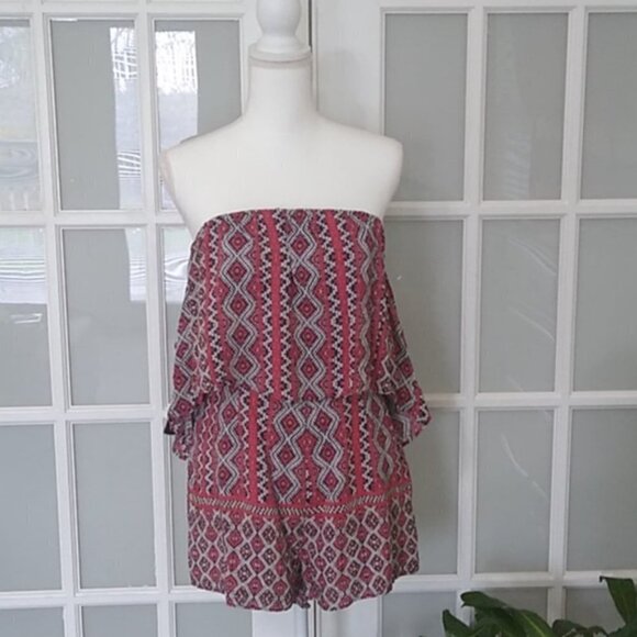 NEW ale by Alessandra Gerarda Boho Hippie Romper - Picture 2 of 14